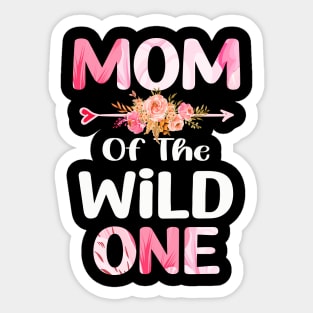 mom of the wild one mom Sticker